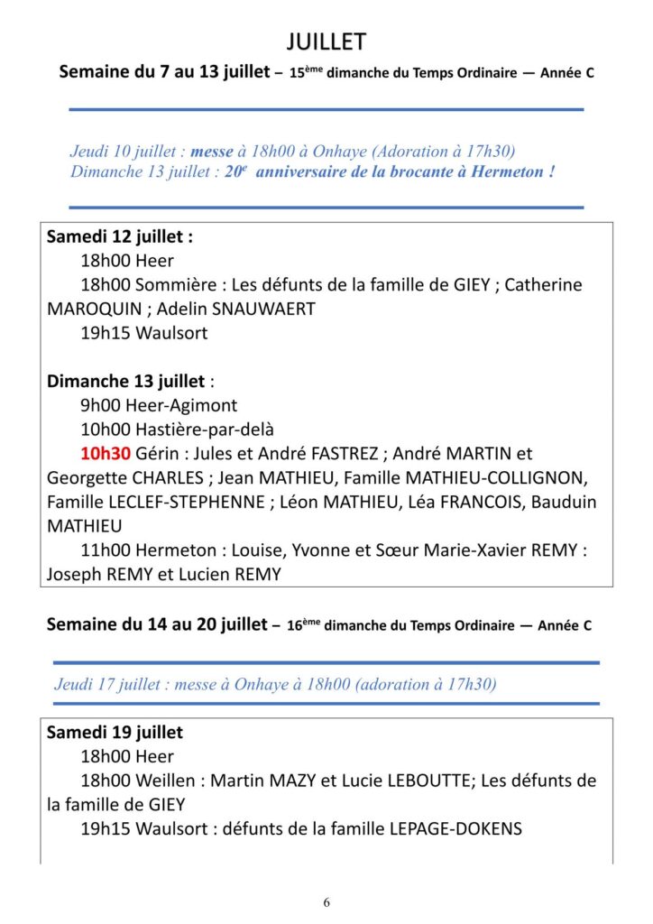 Calendrier juillet août5-06