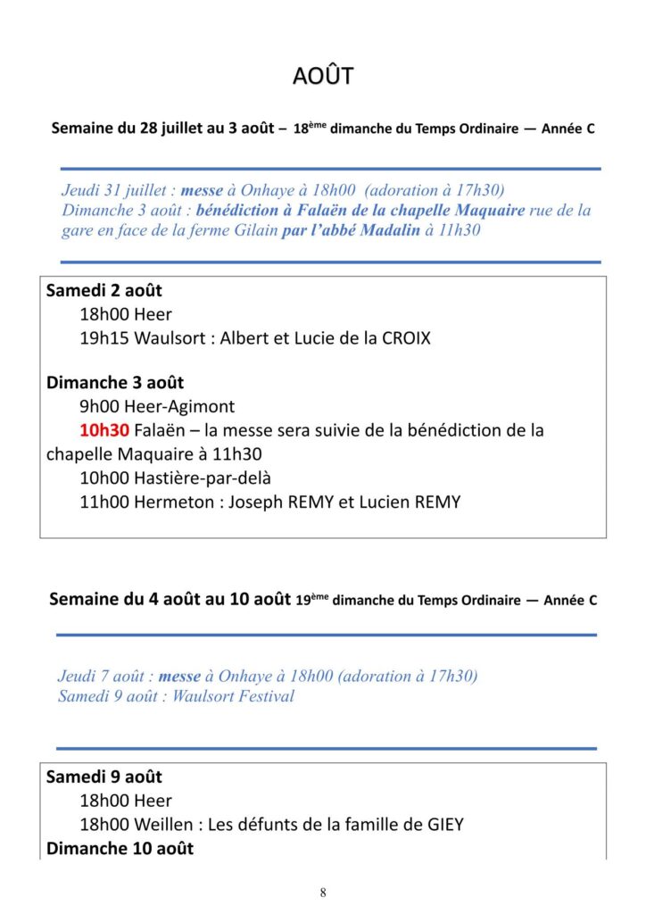 Calendrier juillet août5-08